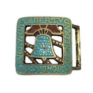 Vintage Phila House Liberty Bell Belt Buckle